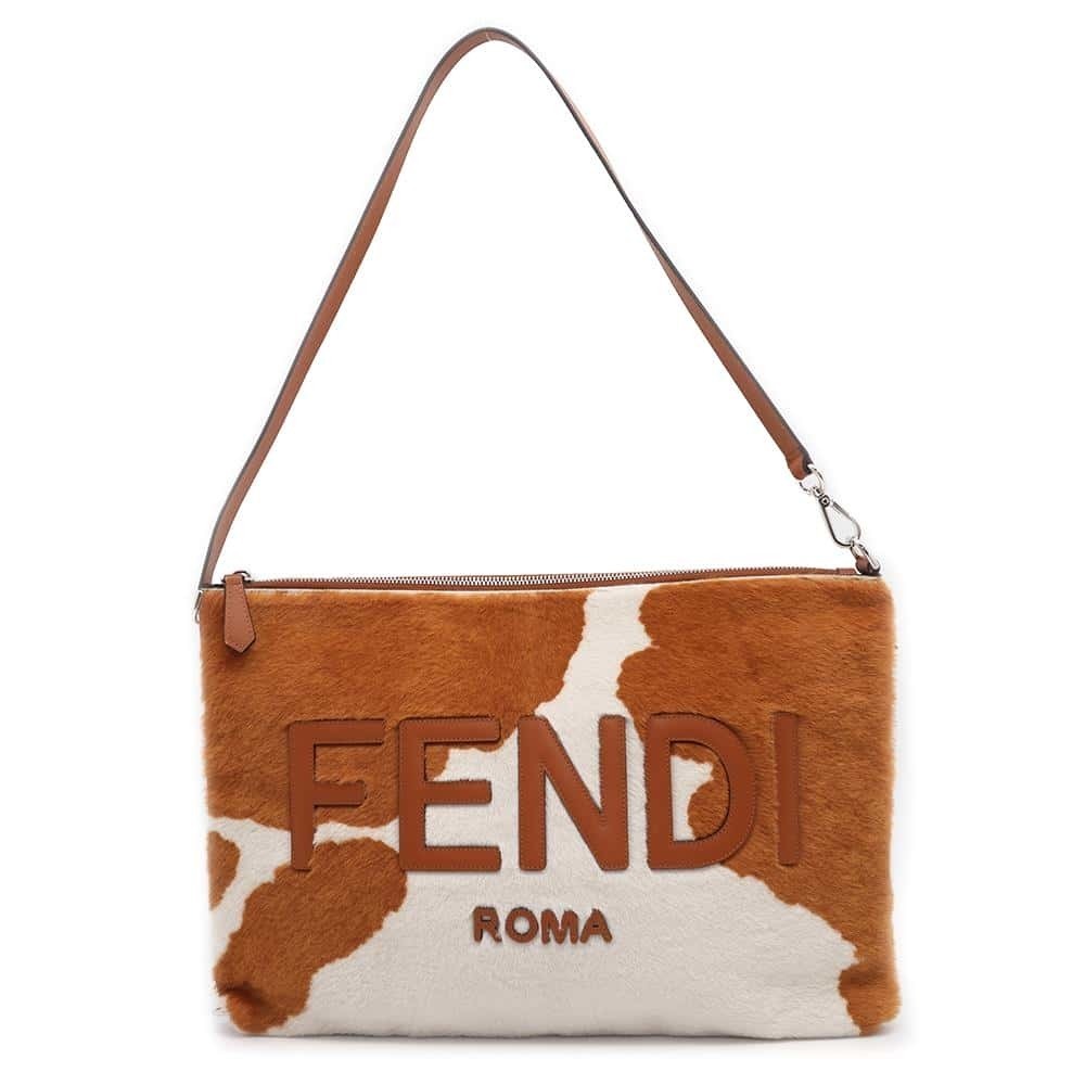 Fendi Shoulder Bag Computer Case Signature Pouch Haraco